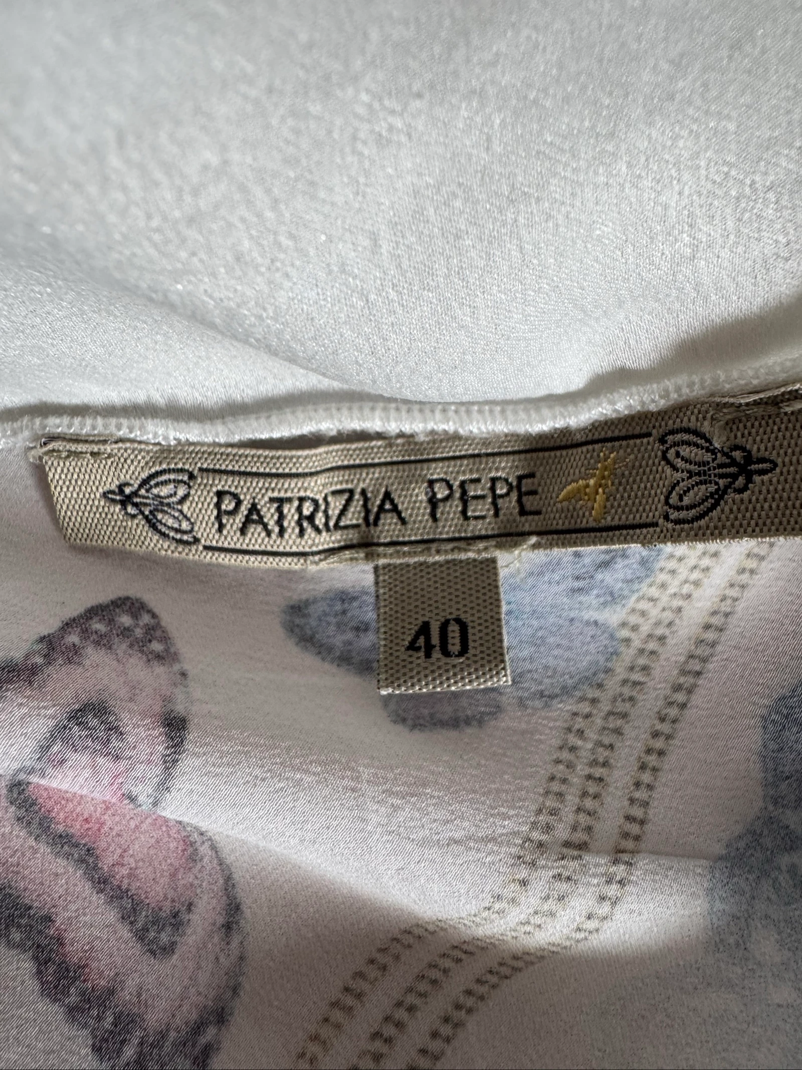 Patrizia Pepe silk-look jumpsuit with butterfly print size 38 – photo 7